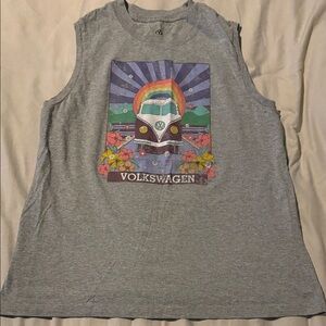 Adidas Gray Tank Top with Graphic Print